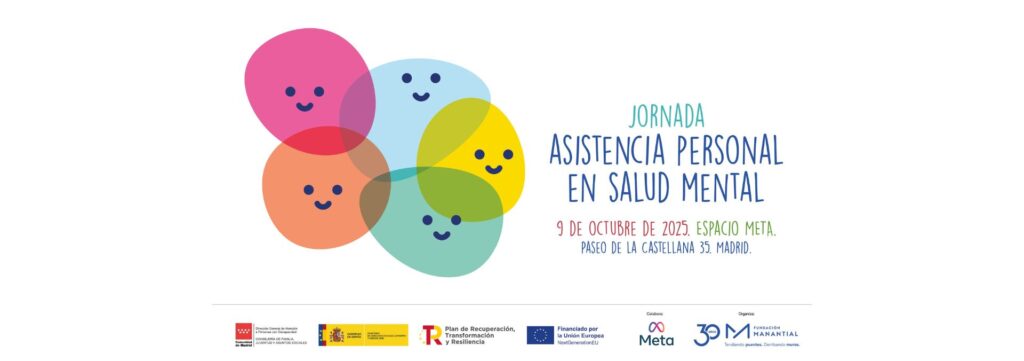 jornada asistencia personal en salud mental 9 octubre 2025 Espacio Meta. Organiza: Fundación Manantial