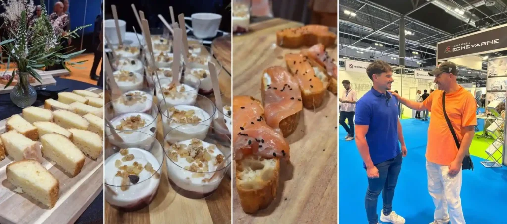 Equipo de Deliciosamente durante el servicio de catering en Farmaforum 2026 en IFEMA Madrid